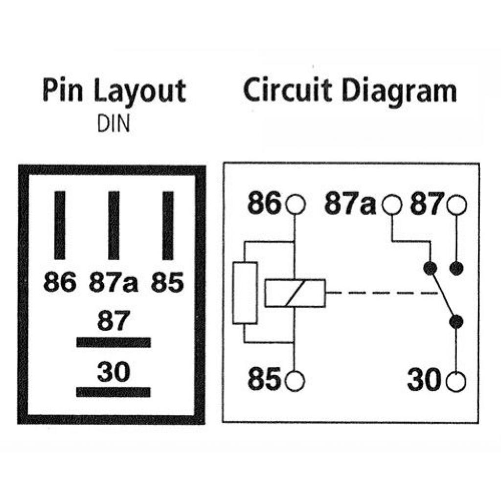 Micro Relay 5pin, Changeover, 12v 20A, With Resistor Car Automotive