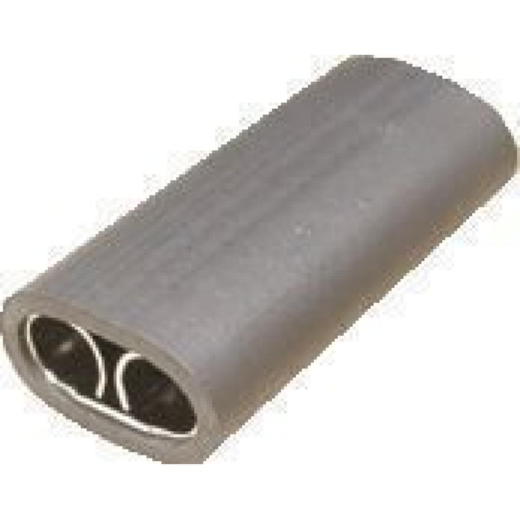 Single Bullet Connector (Black) (crimps terminals) Black Brass Bullet