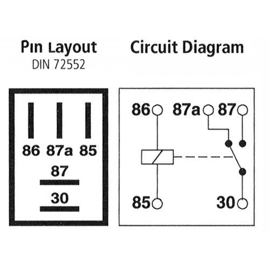 Micro Relay 5-pin, Changeover, 12v 20A - Car Automotive Auto micro