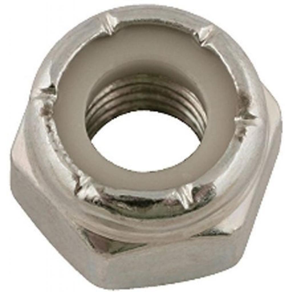 Nylon Locking Nuts 1/4 UNF Bzp (50) Imperial Nylock Lock Locking Nyloc Standard Hex BZP use