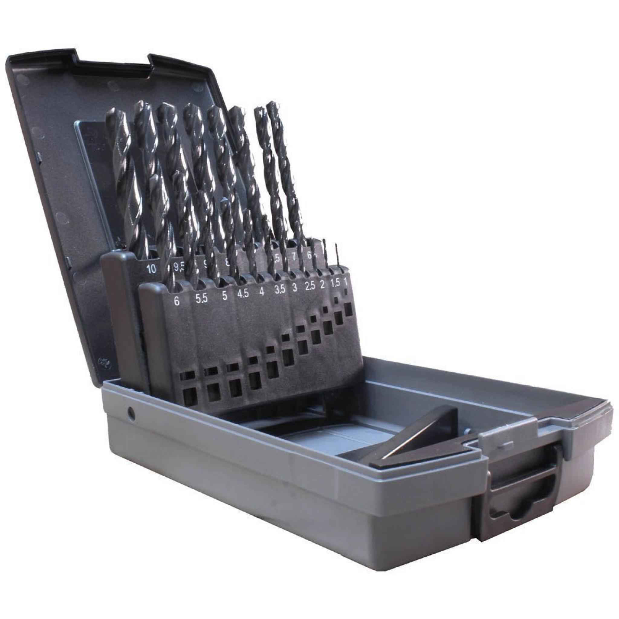 Metric Jobber Drill Bit Set (Roll 19pc Jobber drills roll