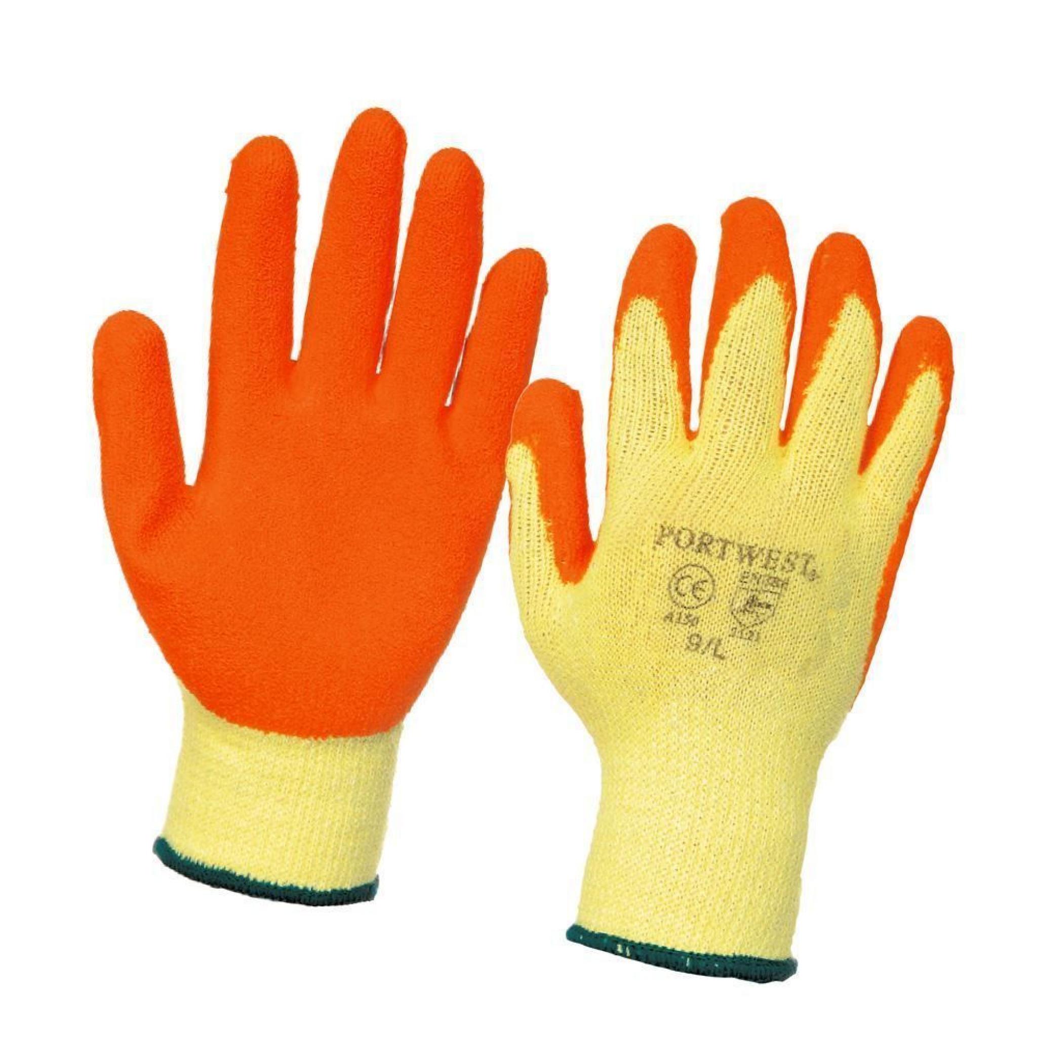 Large NonSlip Elasticated Gloves Builder Gardening Gloves, Latex