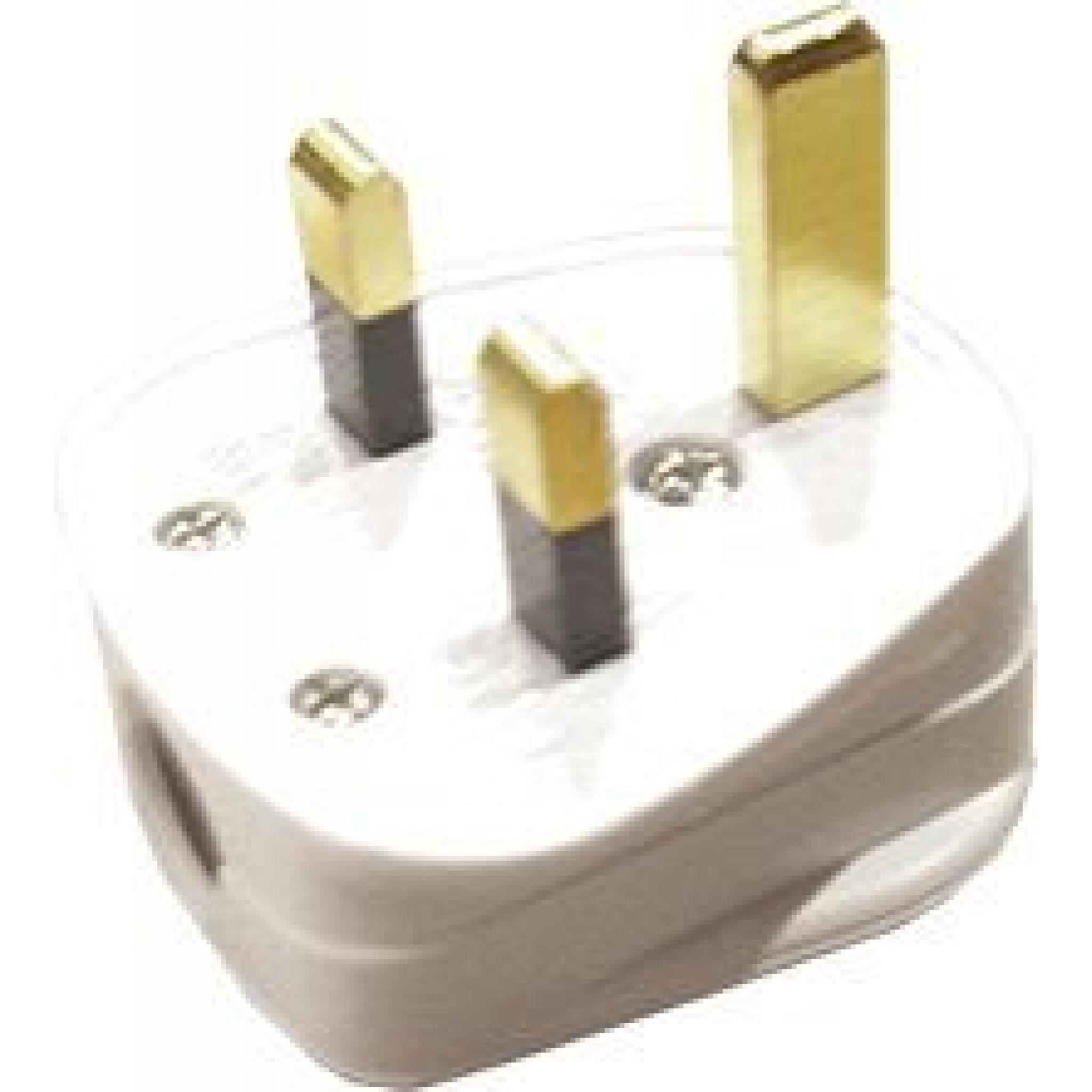 Plug Top (13A) White (10) Mains Plug 13 AMP 3 Pin Electrical Appliance Fuse Plug Top BS1363