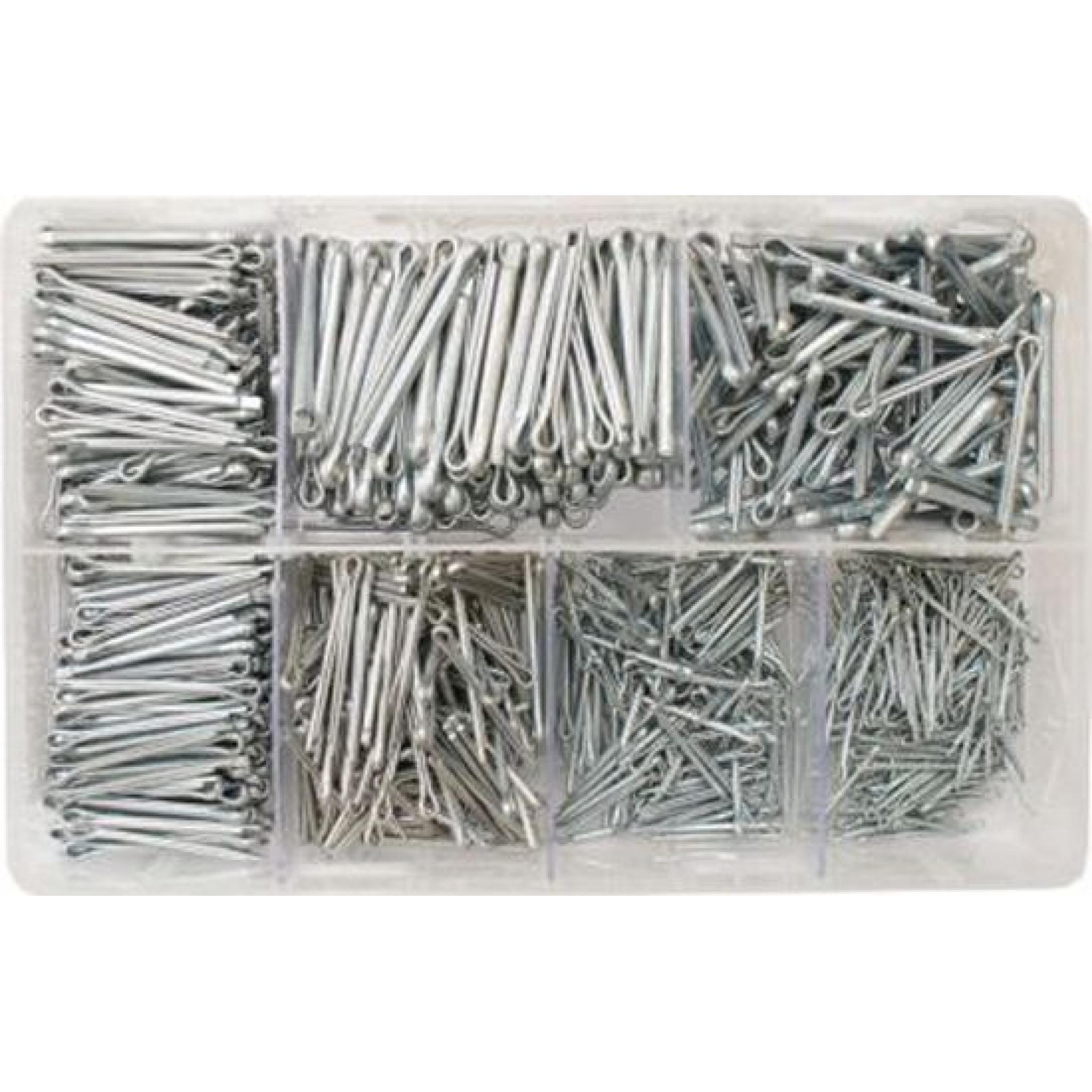 Assorted Box of Split Pins 1/165/32 BZP (1000) Retaining Clevis