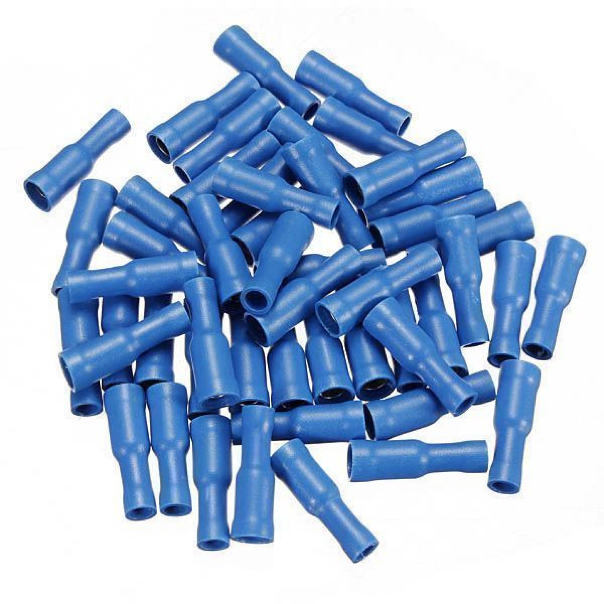 Blue Bullet Receptacle 5.0mm (crimps terminals) - Blue Car Auto Van ...