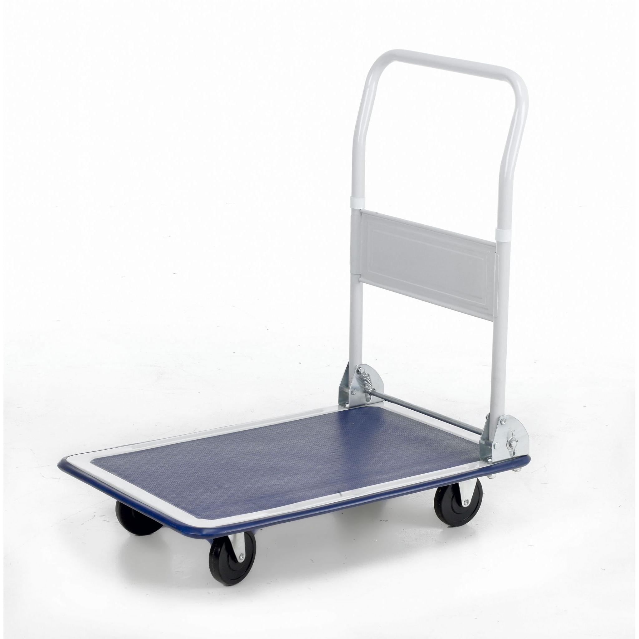 Folding Flat Bed Trolley - Platform Hand Trolley Truck Sack Cart Flat ...