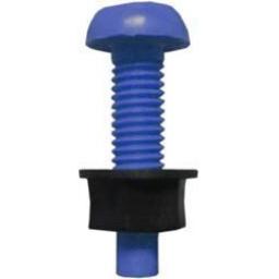 Number Plate Screws and Nuts BLUE- Car Auto Vehicle Reg Registration No. Plate Fixing Fitting Kit Screws And Caps