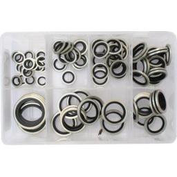 Assorted Box of Bonded Seal Washers (Dowty Washers) BSP - Sealing Washer Hydraulic Oil Petrol Sealing Washers