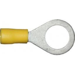 Yellow Ring 13.0mm (1/2) (crimps terminals) - Yellow Car Auto Van Wiring Crimp Electrical Crimping Ring Joiner Connectors - Auto Electric Cable Wire