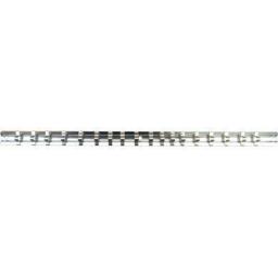 Siverline Socket Rail 3/8" (280mm x 11 clips) Garage Workshop Mechanic tool