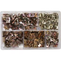 Assorted Speed Fasteners BZP (300) U Nuts Self Tapping Screw Spire U Clips Interior Body Trim Panel Fixing Fastener
