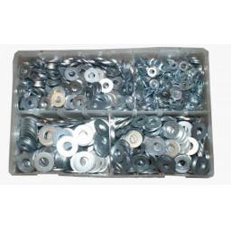 Assorted Stainless Steel Metric Flat Washers (650) used with Nuts and Flat Washers 8.8 High Tensile Fasteners Bolts Set Screws Metric