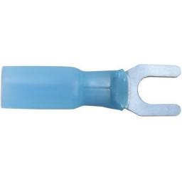 Blue Fork 4.3mm (heatshrink)(25) - Heatshrink Joiner Wiring Terminals Crimp 3:1 Adhesive Lined  Heat Shrink Waterproof