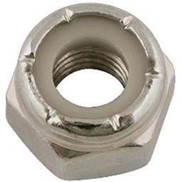 Nylon Locking Nuts 1/2 UNF Bzp (25) - Imperial Nylock Lock Locking Nyloc Standard Hex BZP use with bolts, washers, set screws,nuts,fasteners