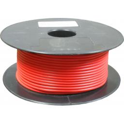 Single Core Cable 65/030 x 50m Red - Car Van Truck Tractor lorry Automotive Auto Electric Marine Cable Round Trailer Wire Wiring  PVC
