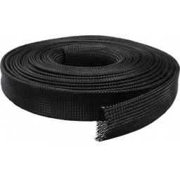 12mm Expandable Braided Sleeving - Braid Cable Sleeve Cover - Expandable, Wire Harness, Marine, Auto, Sheathing