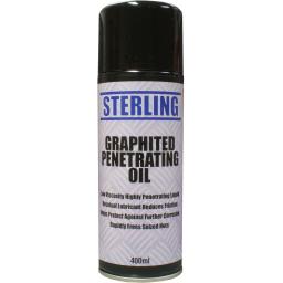 Sterling Graphited Penetrating Oil Aerosol/Spray (400ml)- Low viscosity high penetrating liquid Corroded Rusted Rust Bolts Nuts Screw 