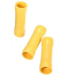 Yellow Butt Connector 5.5mm (crimps terminals) - Yellow Car Auto Van Wiring Crimp Electrical Crimping Straight Butt Joiner Connectors - Auto Electric Cable Wire