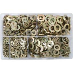 Assorted Flat Washers Metric - BZP (Form A) used with Nuts and Flat Washers 8.8 High Tensile Fasteners Bolts Set Screws Metric