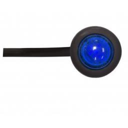 LED Utility Button Lamp (Blue)- Car Truck Lorry Trailer Round Led Button Rear Side 12V Truck Marker Light Lamps