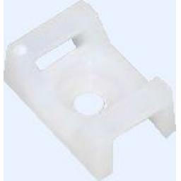 Cable Ties Cradle 9.0mm White - Base Saddle Cradle Mounts Bases Wire Clips Clamps Cable Ties Holder