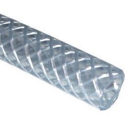 PVC Clear Braided Tubing 1/4 (30m) - Reinforced Hose Water Garden Flexible Plastic Air Oil fuel Tube hosing