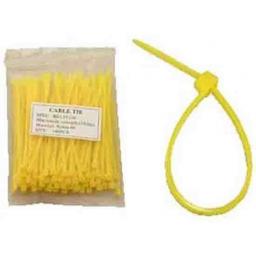 Cable Ties 300mm x 4.8mm YELLOW  - Nylon Plastic Zip Wire Tie Wraps fastening electrical wiring