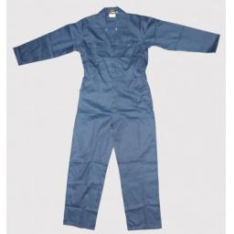 Poly / Cotton Overalls Blue (Large) Poly Cotton Coverall Workwear Welder Mechanic Overall Boiler Suit Plus 