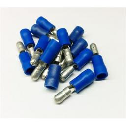 Blue Bullet 5.0mm (crimps terminals)  -  Blue Car Auto Van Wiring Crimp Electrical Crimping Bullet Connectors - Auto Electric Cable Wire