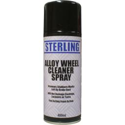 Sterling Alloy Wheel Cleaner Aerosol/Spray (400ml) - Car Auto Boat Bike Film Cleaning