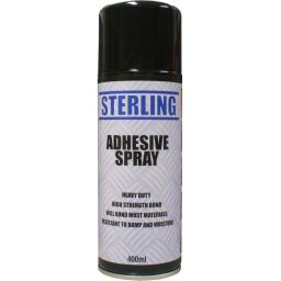 Sterling Spray Adhesive Heavy Duty Aerosol/Spray (400ml) - Art Craft Carpet Linoleum Upholstery Glue