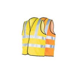 High Visual Yellow Waistcoat LARGE - Hi Viz High Viz Visibility Waistcoat Jacket Vest Safety Top Work  Reflective Workwear 