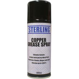 Sterling Copper Grease Aerosol/Spray (400ml) - Anti Seize Brake Squeal Spray Can Maintenance for for Car and Motorcycle