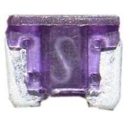 Micro Blade Fuses 3 Amp ( Purple) - 3A Purple Micro Small  Blade Wedge Spade Fuse - Car Van Truck  Auto SUV Low Profile  Wire Cable Wiring Electric