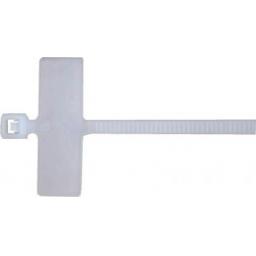 Marker Cable Ties 100 x 2.5mm (4") - Write On Labels Flags - Wire Power Tags Marks Cord Zip Labels Identification  network Cable Fiber Wire Organizers 