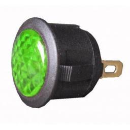 L.E.D Warning Light (12v) - Green- Car Auto Dashboard Dash Boat Van 12V Electric wiring Cable wire