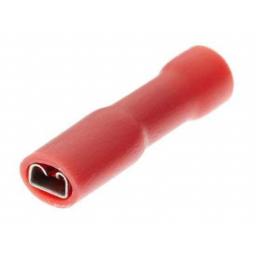 Red Female Spade 4.8mm Fully Insulated(crimps terminals)  - Red Car Auto Van Wiring Crimp Electrical Crimping Spades Connectors - Auto Electric Cable Wire
