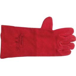 Welding Gauntlets (1 Pair of gloves)Mig  TIG Welders Leather Welding Gauntlet Work Safety Gloves Lined stove 