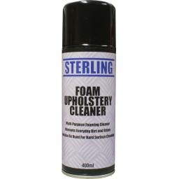 Sterling Foam Upholstery Cleaner Aerosol/Spray (400ml) - dirt grime hard surface cleaning