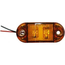 LED Side Marker (Amber) - Side Marker Lights Lamp Truck Van Lorry Trailer Indicators 12V 24V