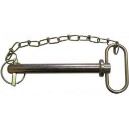 Tow Pins 1" diametre  - Tow Hitch Pin With Linch Pin & Chain - Drop Handle Trailer Tractor