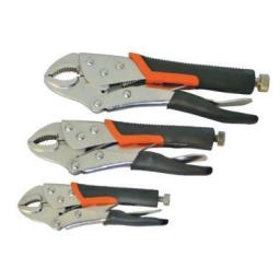 Silverline Locking Pliers Set (5" 7" 10") - Locking Pliers Wrench Set Vice Adjustable Mole Grips Expert Tool