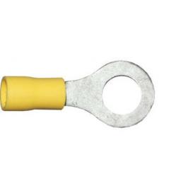 Yellow Ring 8.4mm (5/16) (crimps terminals) - Yellow Car Auto Van Wiring Crimp Electrical Crimping Ring Joiner Connectors - Auto Electric Cable Wire