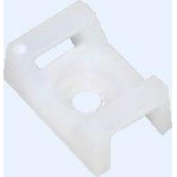 Cable Ties Cradle 5.0mm White - Base Saddle Cradle Mounts Bases Wire Clips Clamps Cable Ties Holder