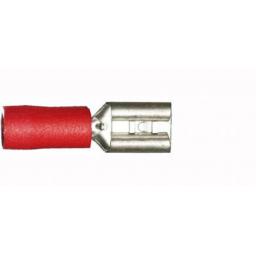 Red Female Spade 4.8mm(crimps terminals)  - Red Car Auto Van Wiring Crimp Electrical Crimping Spades Connectors - Auto Electric Cable Wire