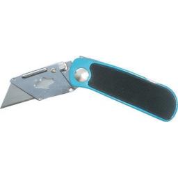 Folding Lock Knife + 10 Blades (Quick Release) - Cutter Cutting  Blade Warehouse Store Box Opening Fishing