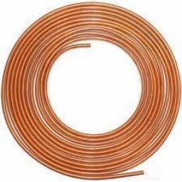 Soft Copper Brake Pipe 8mm x 10m - Line Roll Tube Piping Joint Union 3/16" Hosing Car Van Auto Garage