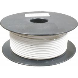 Single Core Cable 28/030 x 50m White - Car Van Truck Tractor lorry Automotive Auto Electric Marine Cable Round Trailer Wire Wiring  PVC