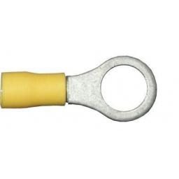 Yellow Ring 10.5mm (3/8) (crimps terminals) - Yellow Car Auto Van Wiring Crimp Electrical Crimping Ring Joiner Connectors - Auto Electric Cable Wire