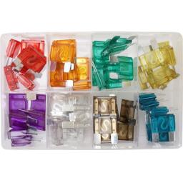 Assorted Box of  MAXI Blade Fuses (50)- Car Auto Motorbike Truck Lorry Wiring Electrical Auto Cable Wire